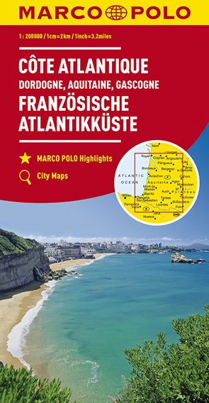 MARCO POLO Regionalkarte Französische Atlantikküste 1:300.000