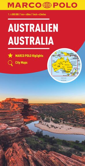 MARCO POLO Kontinentalkarte Australien 1:4 Mio.