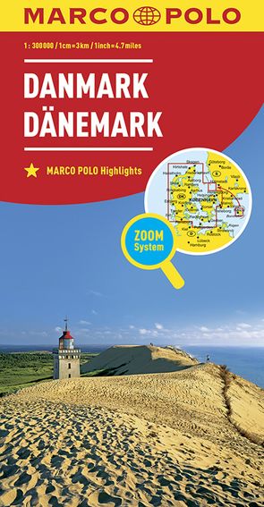 MARCO POLO Länderkarte Dänemark 1:300.000