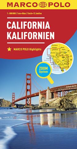 MARCO POLO Kontinentalkarte Kalifornien 1:800.000