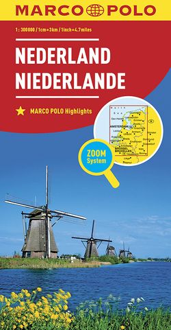 MARCO POLO Länderkarte Niederlande 1:300.000