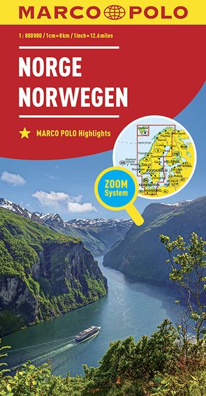 MARCO POLO Länderkarte Norwegen 1:800.000