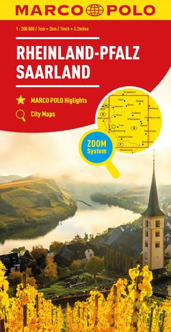 MARCO POLO Regionalkarte Deutschland 10 Rheinland-Pfalz, Saarland 1:200.000