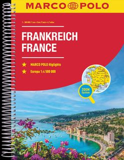 MARCO POLO Reiseatlas Frankreich 1:300.000