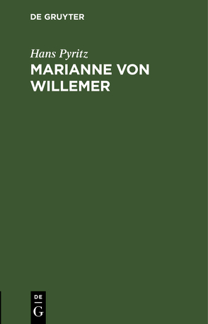 Marianne von Willemer von Pyritz,  Hans