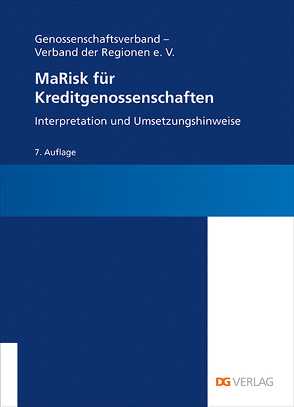 MaRisk für Kreditgenossenschaften von Behrends,  Tino, Welter,  Christine