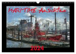 MARITIME Ansichten (Wandkalender 2024 DIN A3 quer), CALVENDO Monatskalender von URSfoto,  URSfoto