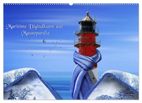 Maritime Digitalkunst aus Mausopardia (Wandkalender 2024 DIN A2 quer), CALVENDO Monatskalender von Jüngling,  Monika