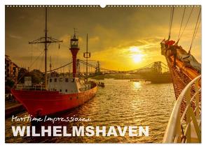 Maritime Impressionen Wilhelmshaven (Wandkalender 2024 DIN A2 quer), CALVENDO Monatskalender von www.geniusstrand.de,  ©