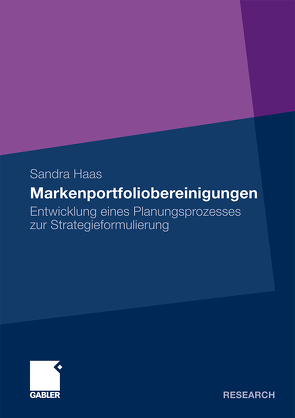 Markenportfoliobereinigungen von Haas,  Sandra