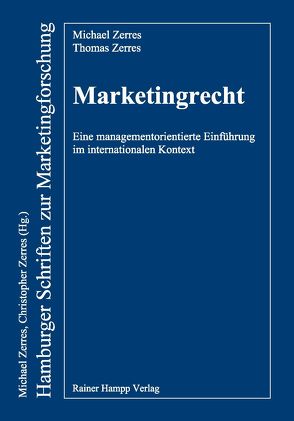 Marketingrecht von Zerres,  Michael, Zerres,  Thomas