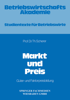 Markt und Preis von Scherer,  Theo