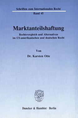 Marktanteilshaftung. von Otte,  Karsten