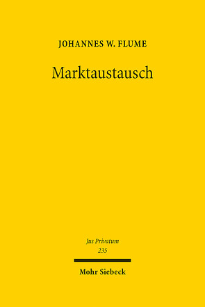 Marktaustausch von Flume,  Johannes W.