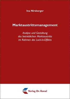 Marktaustrittsmanagement von Nirsberger,  Ina