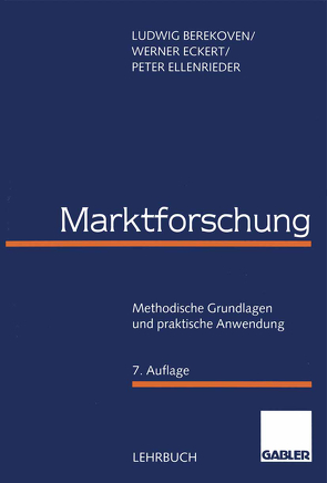 Marktforschung von Berekoven,  Ludwig, Eckert,  Werner, Ellenrieder,  Peter