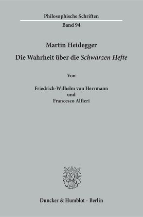 Martin Heidegger. von Alfieri,  Francesco, Herrmann,  Friedrich-Wilhelm von