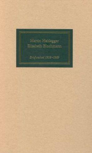 Martin Heidegger / Elisabeth Blochmann von Storck,  Joachim W