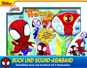 Marvel Spidey und seine Super-Freunde – Los, Netze, los! – Pappbilderbuch und Sound-Armband mit 5 Geräuschen inklusive Titelmelodie