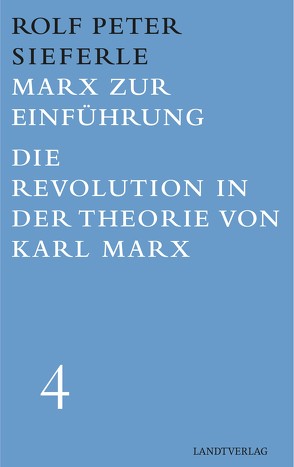 Marx zur Einführung / Die Revolution in der Theorie von Karl Marx von Sieferle,  Rolf Dieter