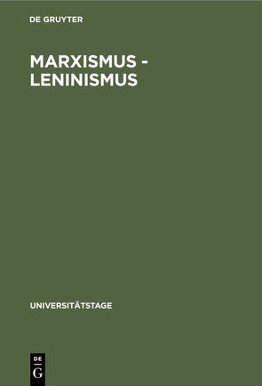 Marxismus – Leninismus