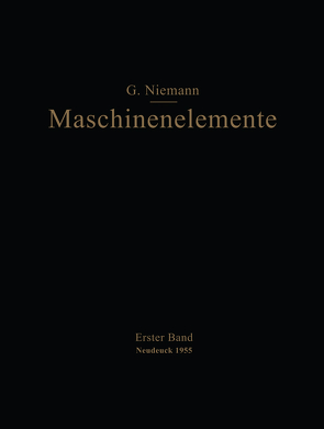 Maschinenelemente von Niemann,  Gustav