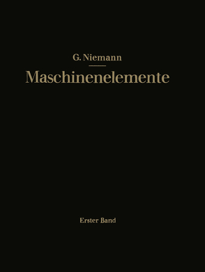 Maschinenelemente von Niemann,  Gustav