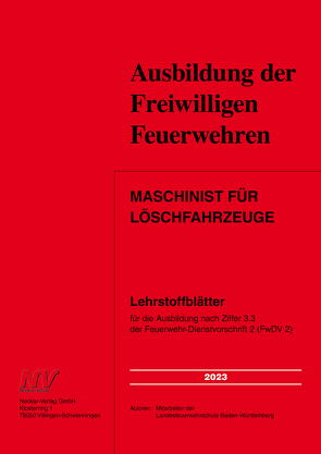 Maschinist für Löschfahrzeuge von Mitarbeiter:innen der Landesfeuerwehrschule Baden-Württemberg