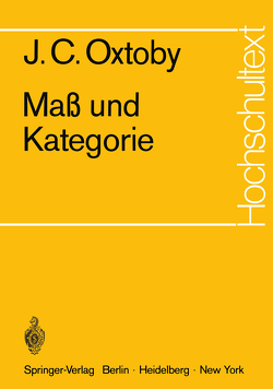 Maß und Kategorie von Oxtoby,  J.C., Schürger,  K.