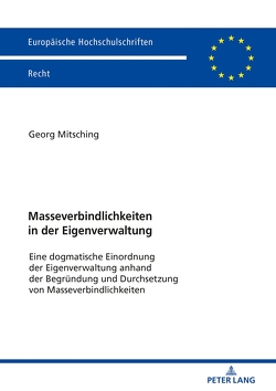 Masseverbindlichkeiten in der Eigenverwaltung von Mitsching,  Georg