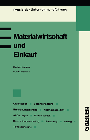 Materialwirtschaft und Einkauf von Lensing,  Manfred