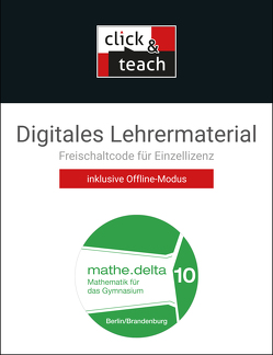 mathe.delta – Berlin/Brandenburg / mathe.delta BE/BB click & teach 10 Box von Castelli,  Sabine