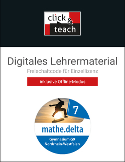 mathe.delta – Nordrhein-Westfalen / mathe.delta NRW click & teach 7 Box von Castelli,  Sabine