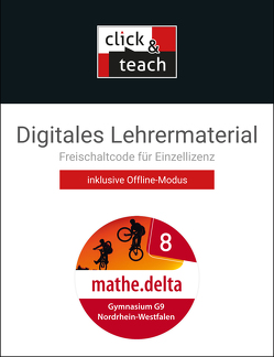 mathe.delta – Nordrhein-Westfalen / mathe.delta NRW click & teach 8 Box von Castelli,  Sabine