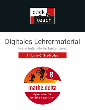 mathe.delta – Nordrhein-Westfalen / mathe.delta NRW click & teach 8 Box von Castelli,  Sabine