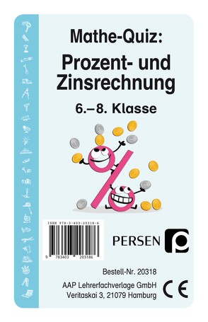 Mathe-Quiz: Prozent- und Zinsrechnung von Halen,  Liv von