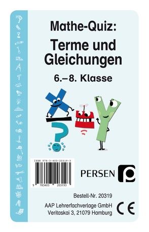 Mathe-Quiz: Terme und Gleichungen von Halen,  Liv von