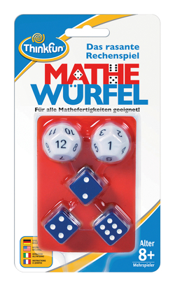 ThinkFun – 76317 Mathe Würfel – Spielerisch die Mathenote verbessern. Alle Rechenarten sind erlaubt, aber nicht Pflicht. Mit pratkischem Mitnahmebeutel. von Ritchie,  Sam