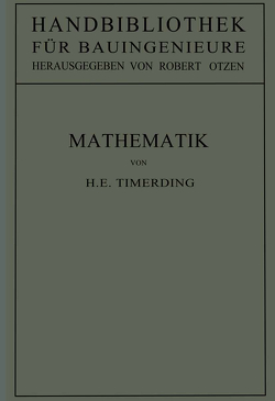 Mathematik von Otzen,  Robert, Timerding,  H.E.