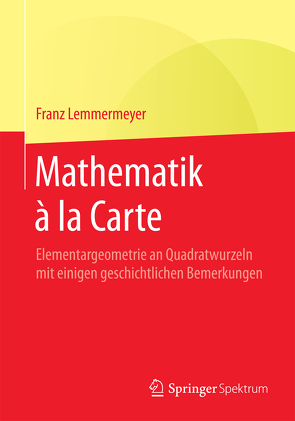 Mathematik à la Carte von Lemmermeyer,  Franz