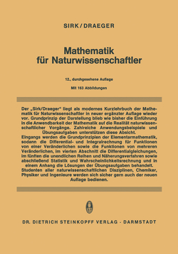 Mathematik für Naturwissenschaftler von Draeger,  M., Sirk,  H.