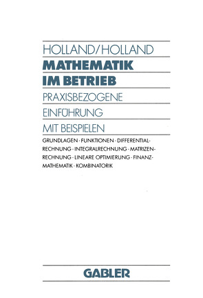 Mathematik im Betrieb von Holland,  Heinrich