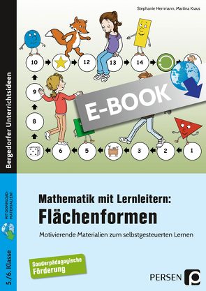 Mathematik mit Lernleitern: Flächenformen von Herrmann,  Stephanie, Kraus,  Martina