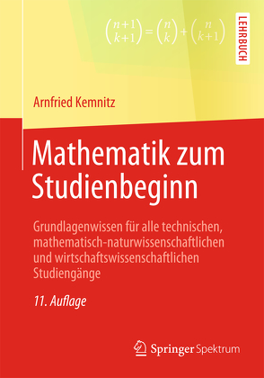 Mathematik zum Studienbeginn von Kemnitz,  Arnfried