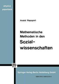 Mathematische Methoden in den Sozialwissenschaften von Rapoport,  A.