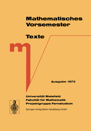 Mathematisches Vorsemester von Grotemeyer,  K.P., Richter,  G