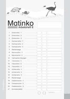 Matinko-Arbeitsheft 9 von Jansen,  Peter