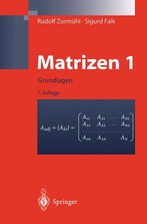 Matrizen und ihre Anwendungen 1 von Falk,  Sigurd, Zurmühl,  Rudolf