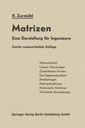 Matrizen von Zurmühl,  Rudolf