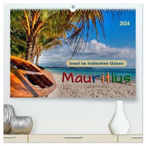 Mauritius – Insel im Indischen Ozean (hochwertiger Premium Wandkalender 2024 DIN A2 quer), Kunstdruck in Hochglanz von Roder,  Peter